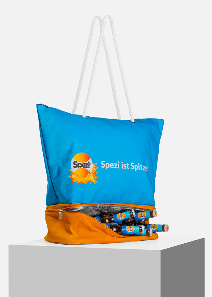 Spezi Beach-Bag mit abnehmbarer Kühltasche unten