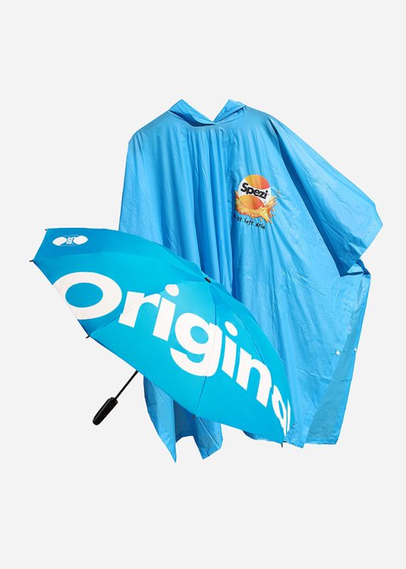Spezi Pocketschirm + Poncho im Set