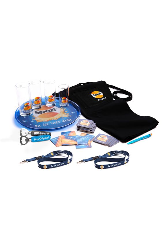 Spezi Party-Set + zwei Neckhanger im Set